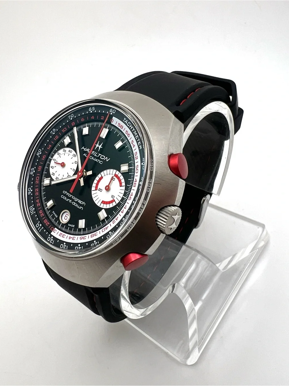 Hamilton Automatic Chronograph count down rare box+papers